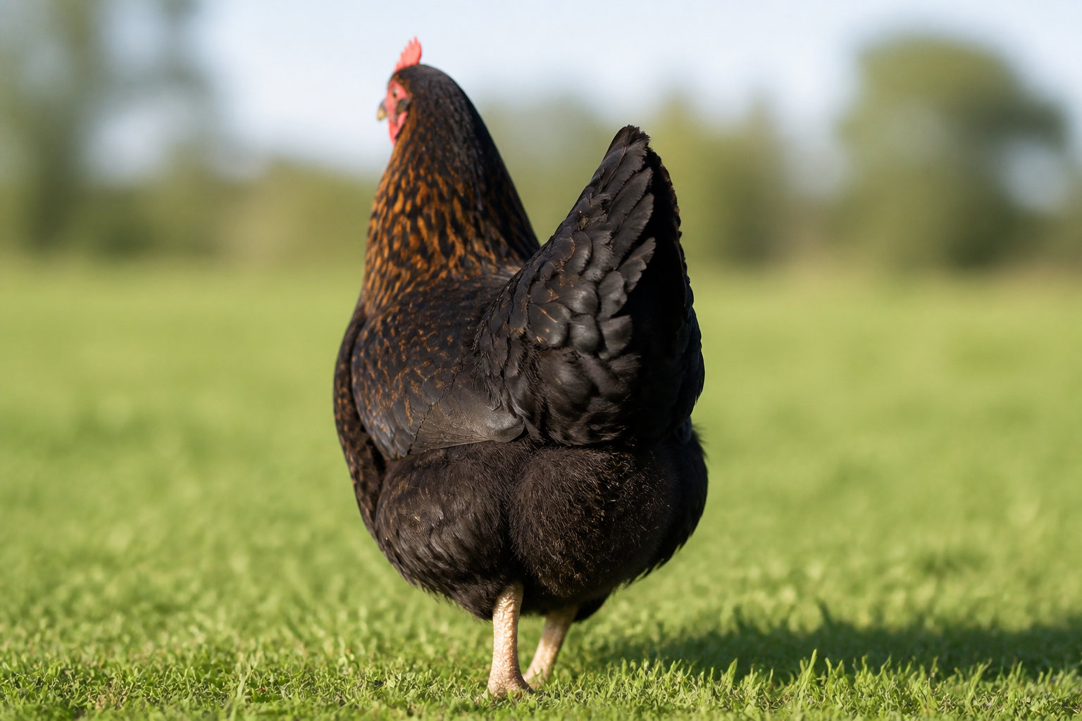 La Harco, une pondeuse noire robuste pour le plein air