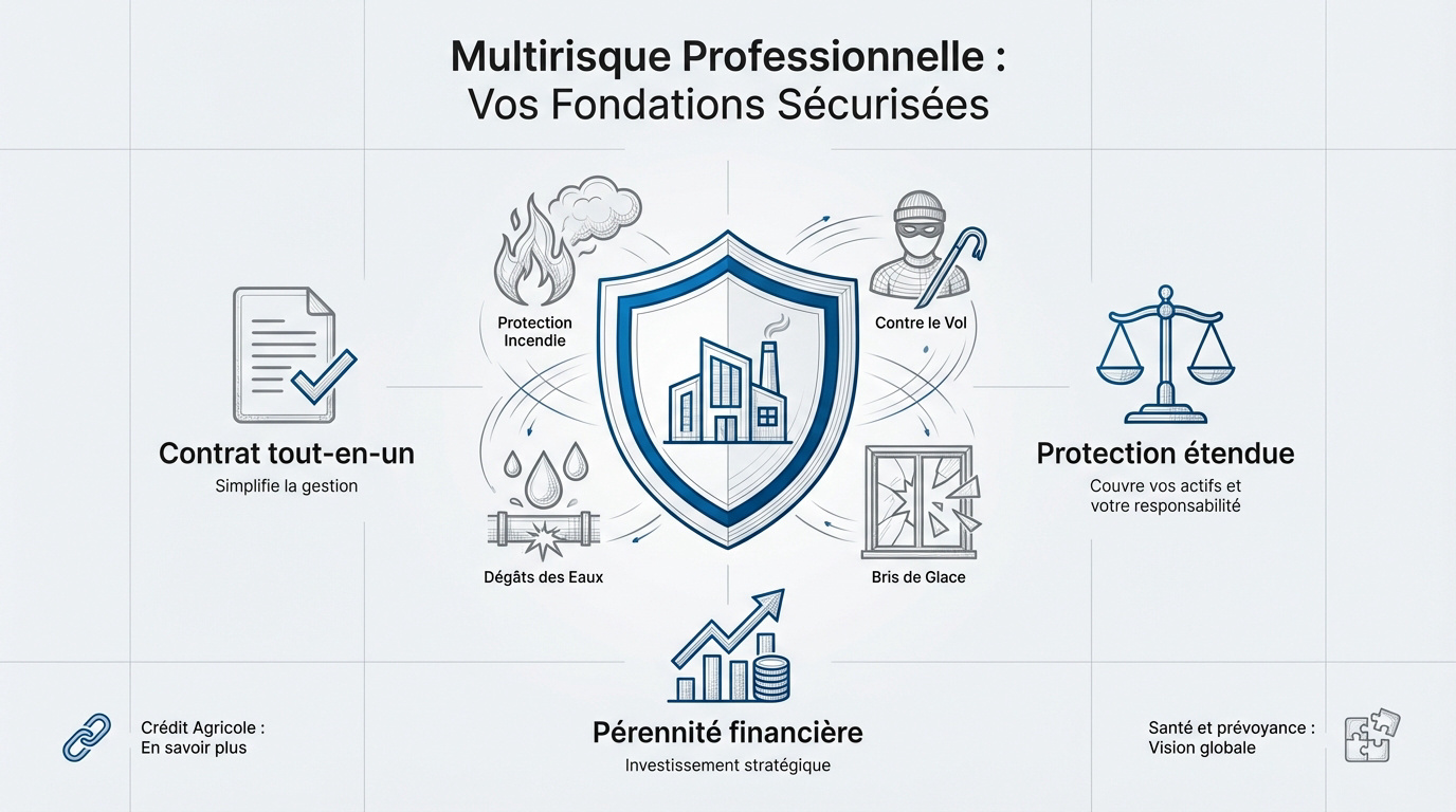 Protection robuste d'un local professionnel par une assurance multirisque