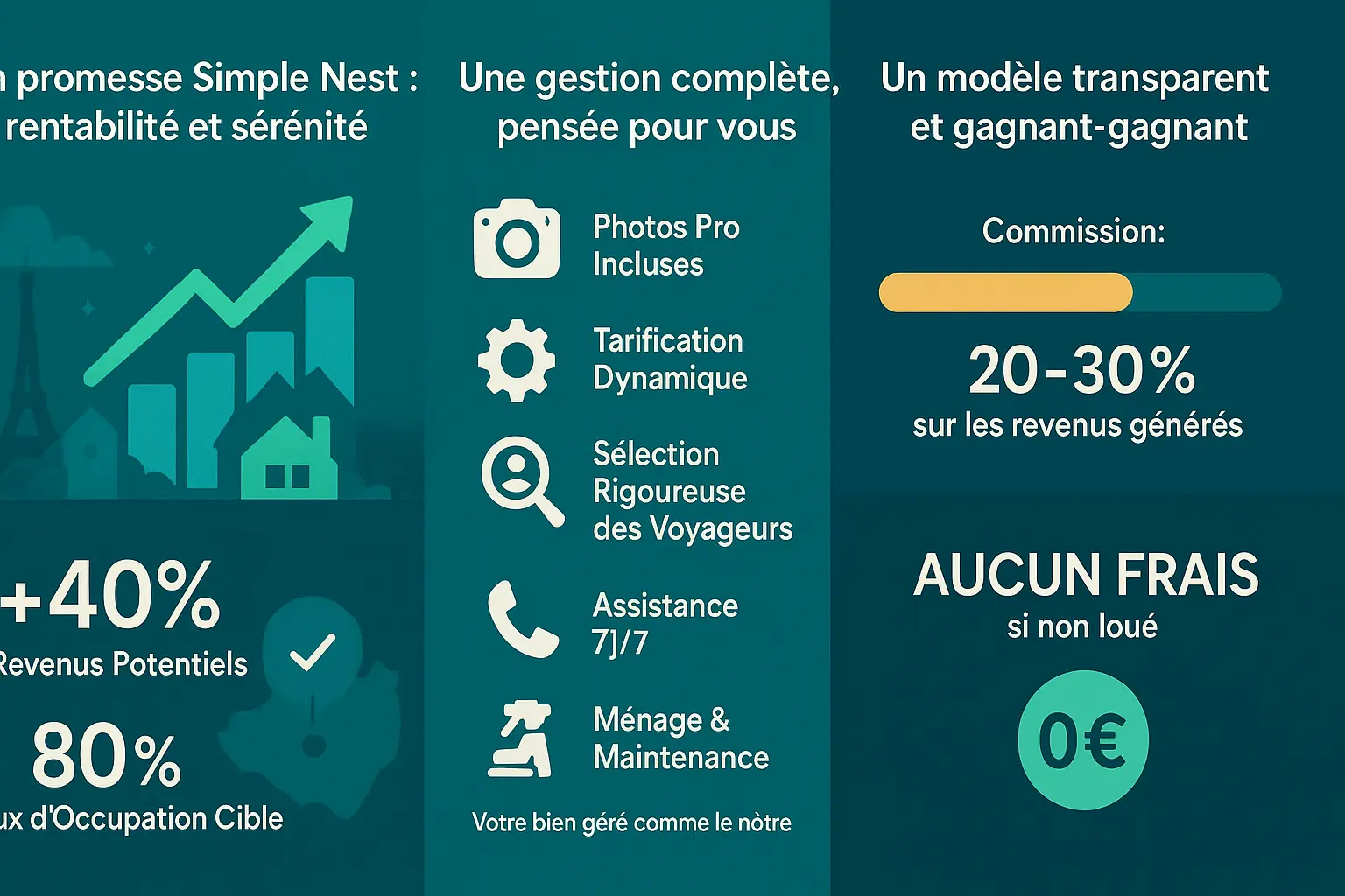 Illustration de la conciergerie Simple Nest en Île-de-France