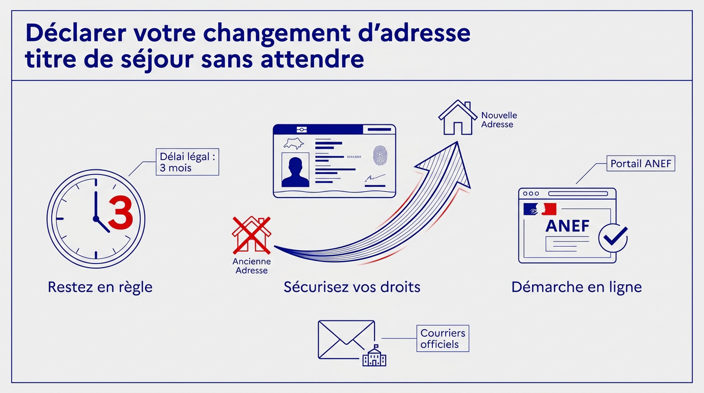 Procédure en ligne pour déclarer un changement d'adresse