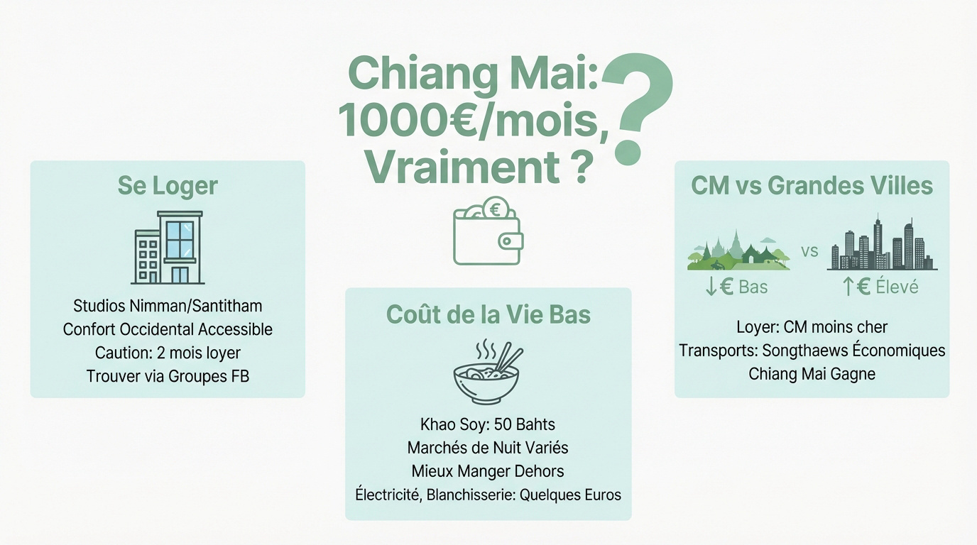 Vivre à Chiang Mai avec un budget de 1000 euros