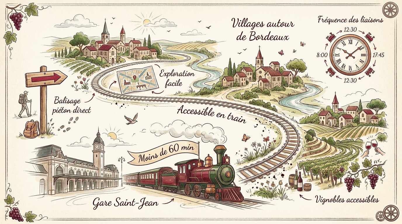 Train régional TER en gare de Bordeaux desservant les villages de Gironde