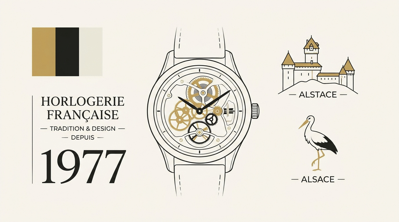 Atelier d'horlogerie Pierre Lannier en Alsace montrant le savoir-faire français