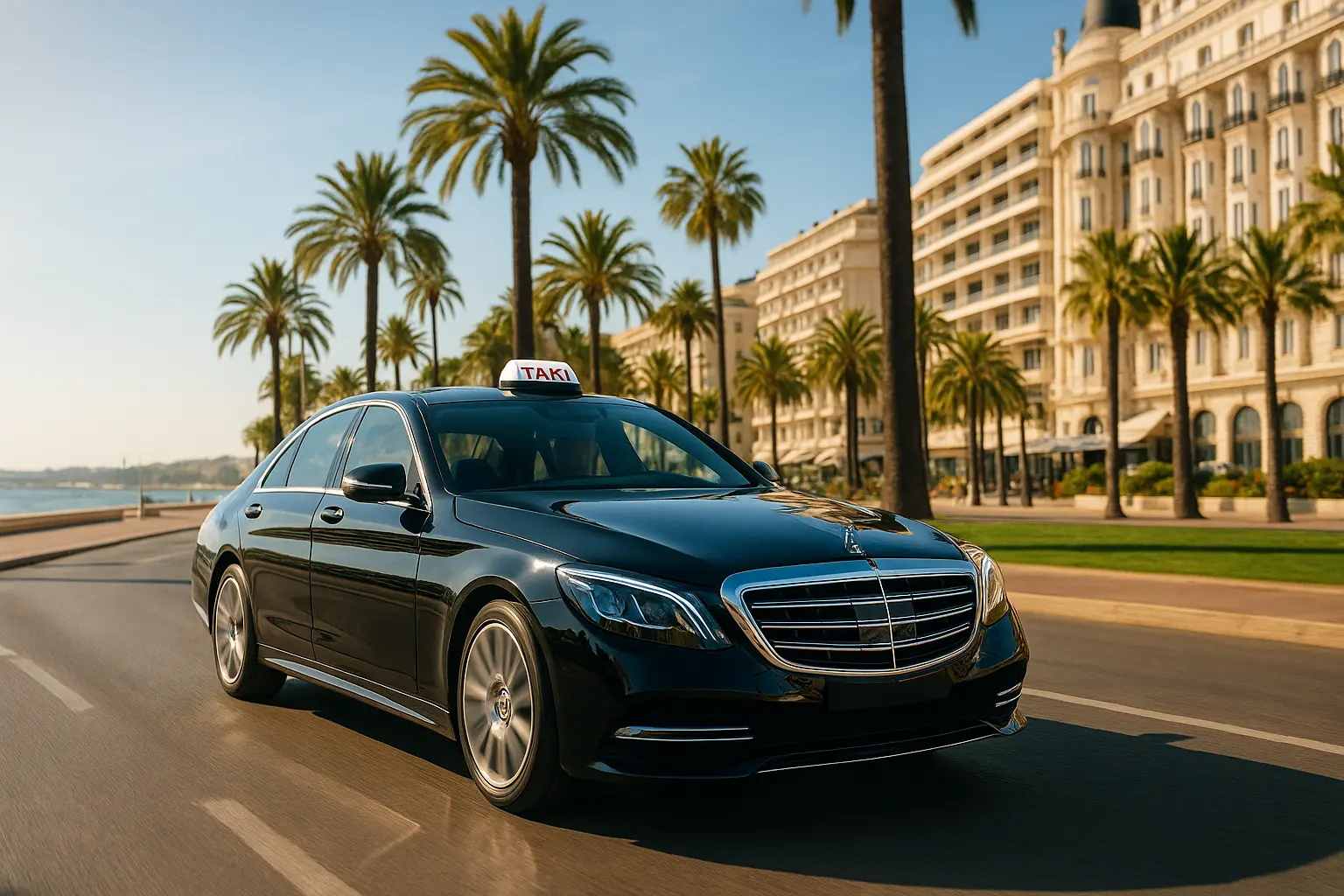 Illustration des taxis à Cannes