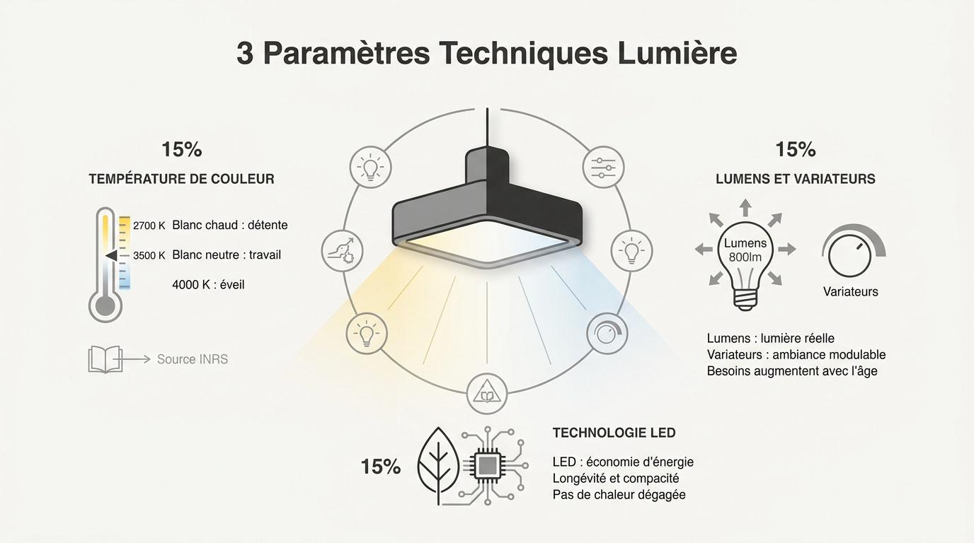 Paramètres techniques pour choisir une lampe de bureau performante