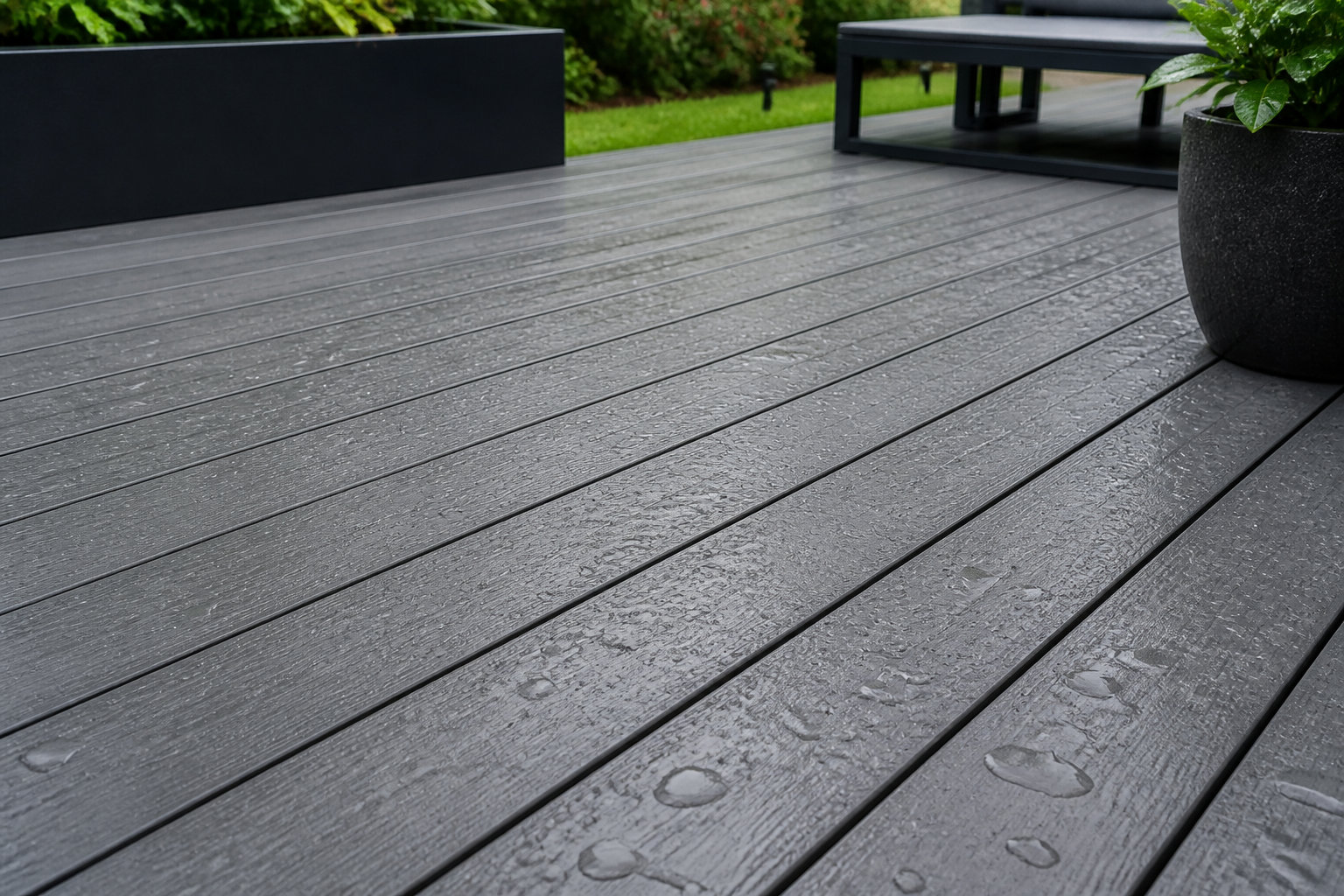 La terrasse en bois composite pour un entretien réduit