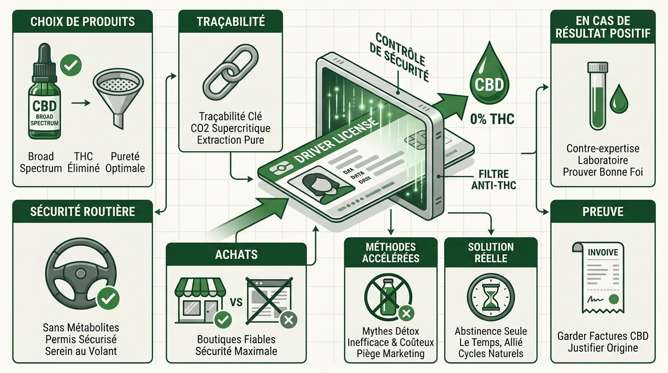 Guide pour choisir du CBD sans THC afin d'éviter un test urinaire positif