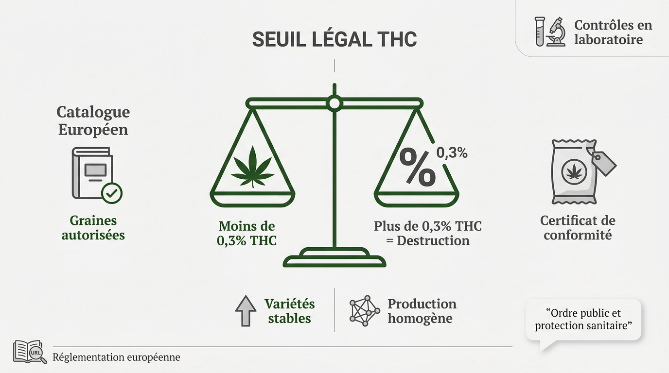 Analyse en laboratoire du taux de THC pour la conformité du chanvre