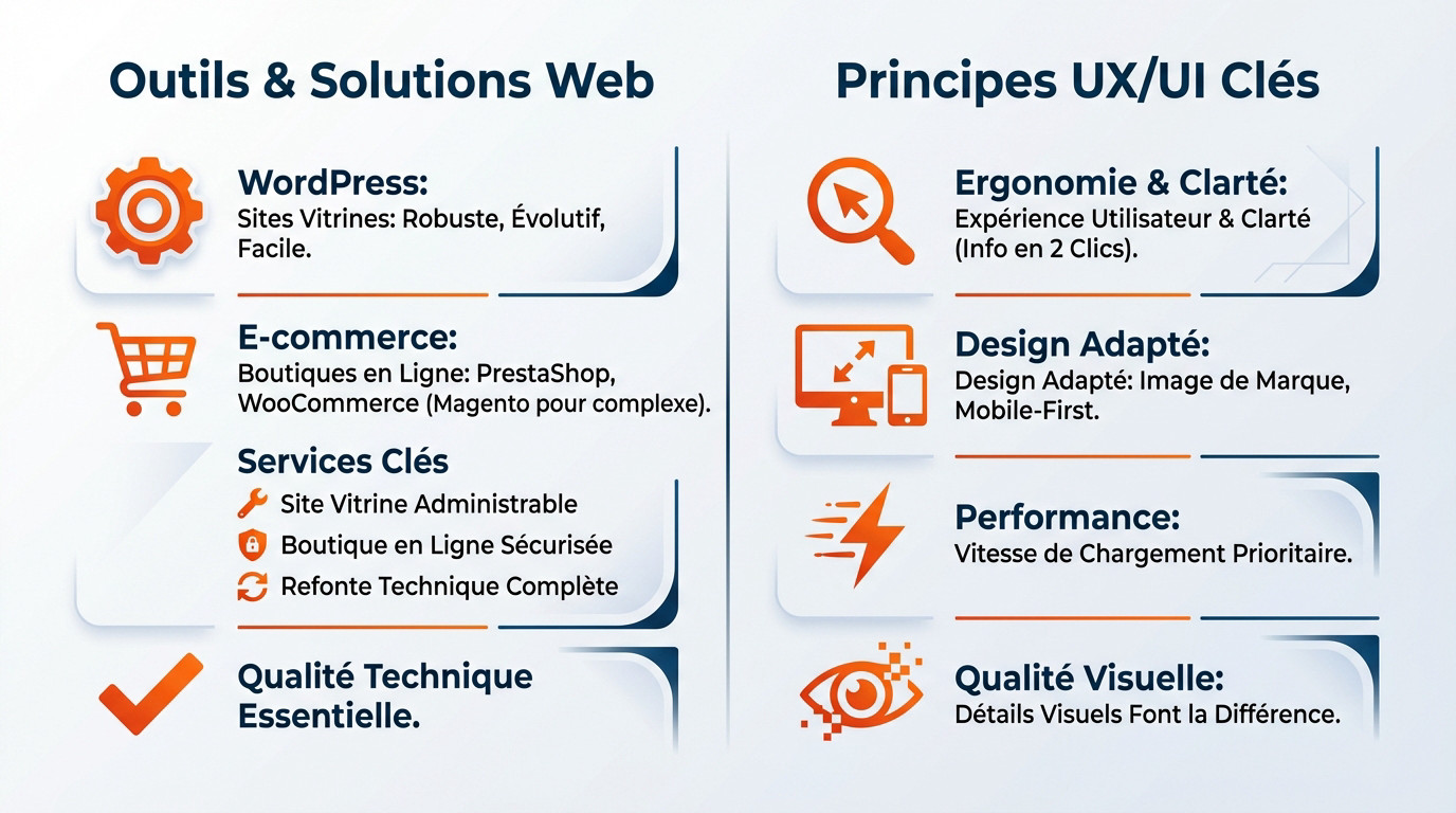 Création et refonte de site internet avec outils UX UI essentiels et CMS performants