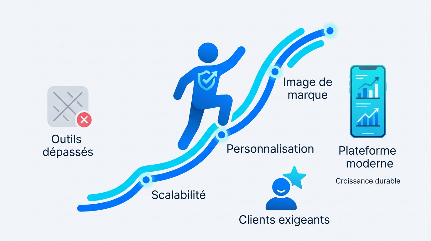 Comparaison entre les anciens outils de coaching et les plateformes modernes de gestion fitness