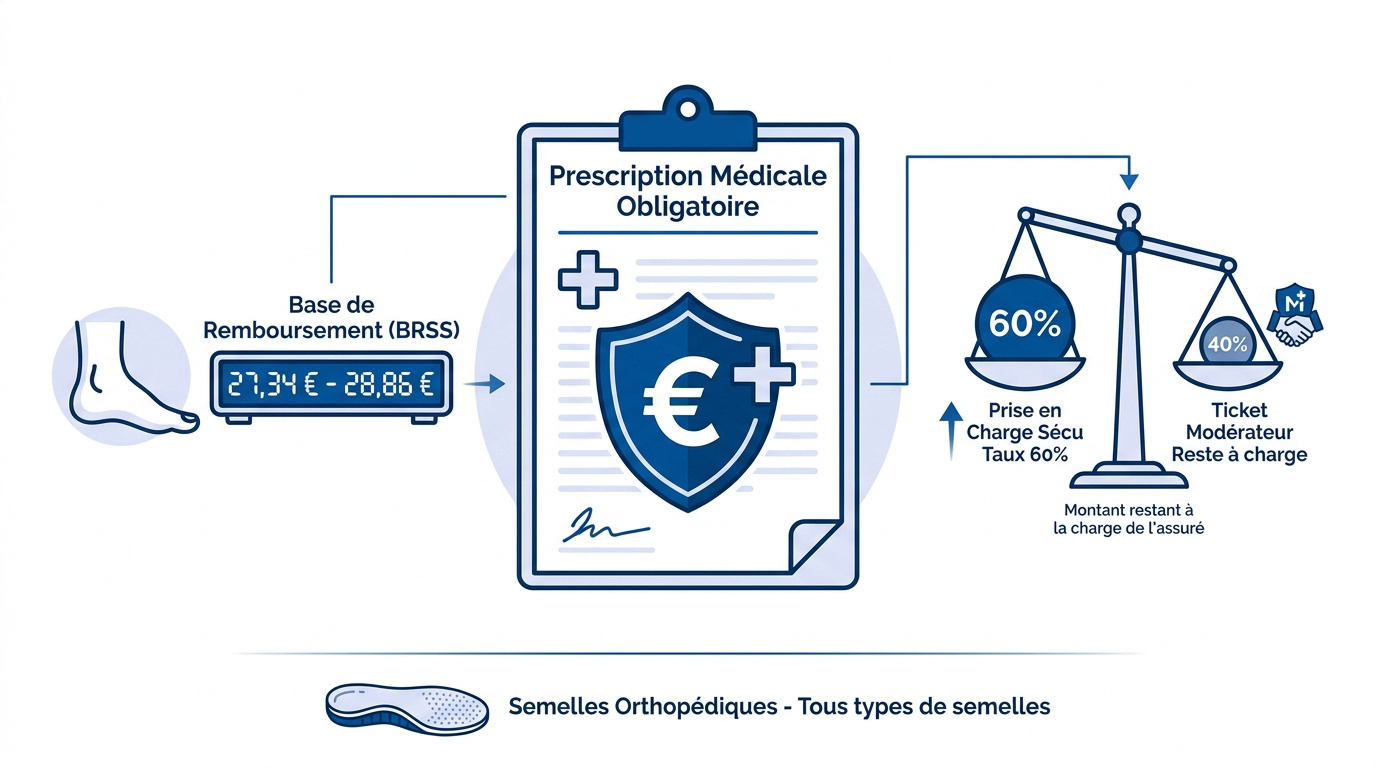 Les semelles orthopédiques sont-elles remboursées par la Sécu ? Comprendre le remboursement des semelles orthopédiques par l'Assurance Maladie