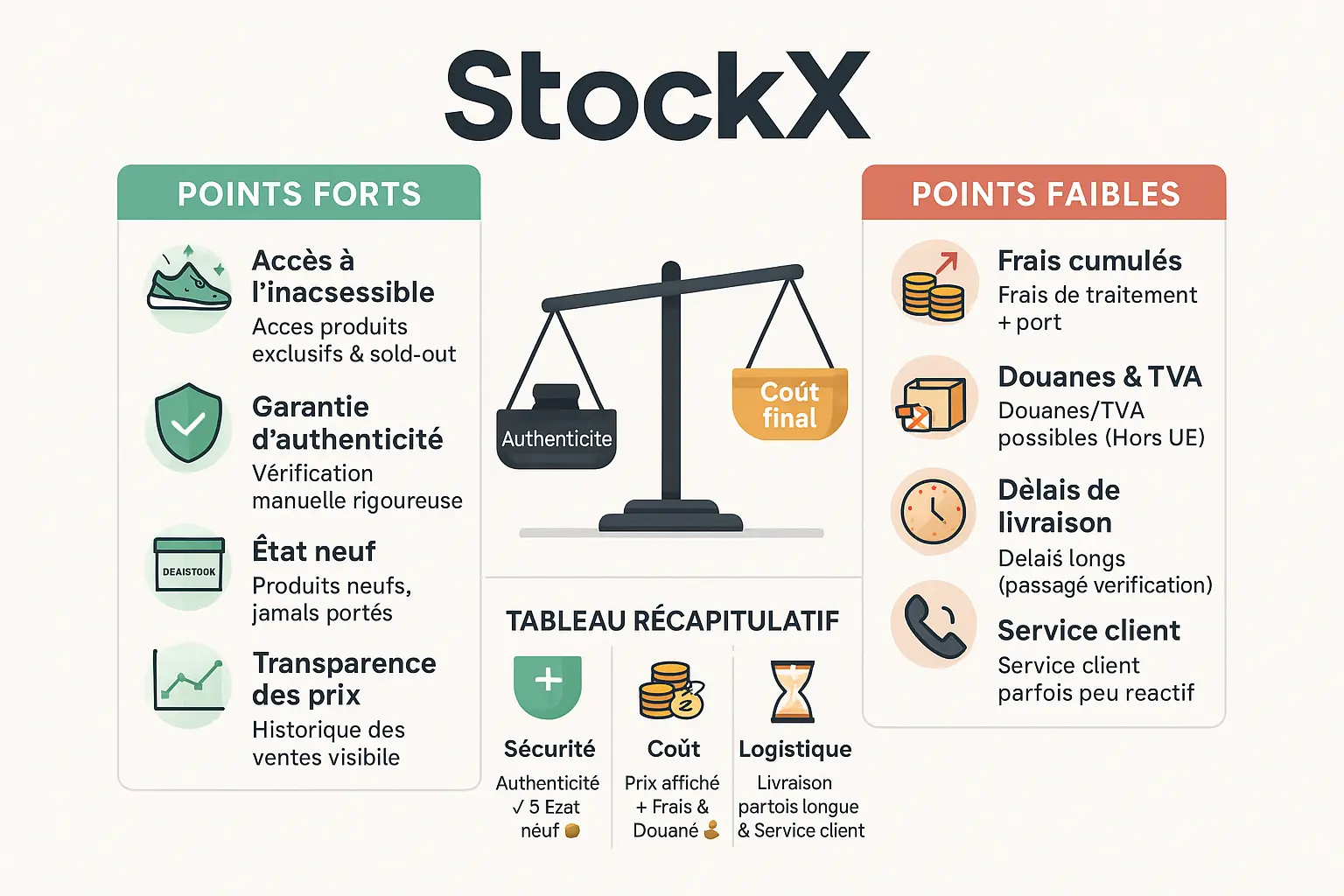 Analyse des avantages et inconvénients de StockX