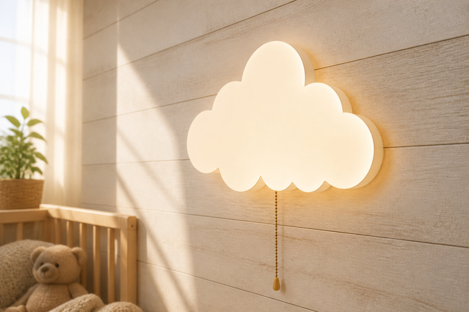 Veilleuse bébé murale nuage