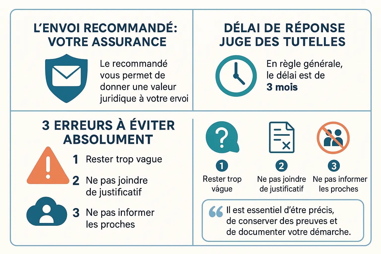 <strong>Infographie conseils pour démarches juridiques</strong>