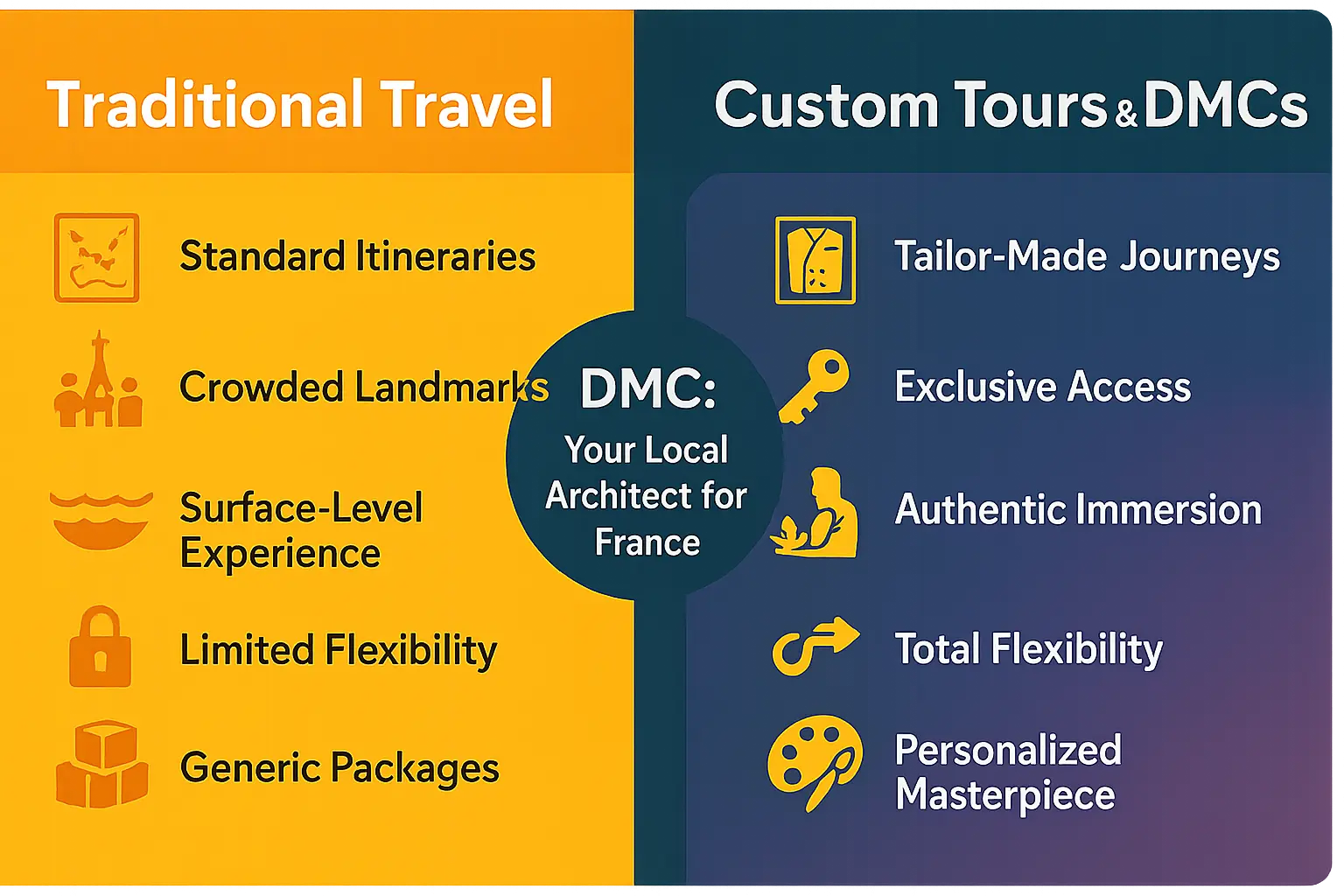 Custom tours in France with DMCs