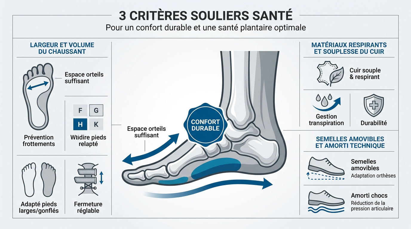 Chaussures orthopédiques homme : élégance et soutien Critères de sélection pour chaussures orthopédiques homme alliant élégance et soutien