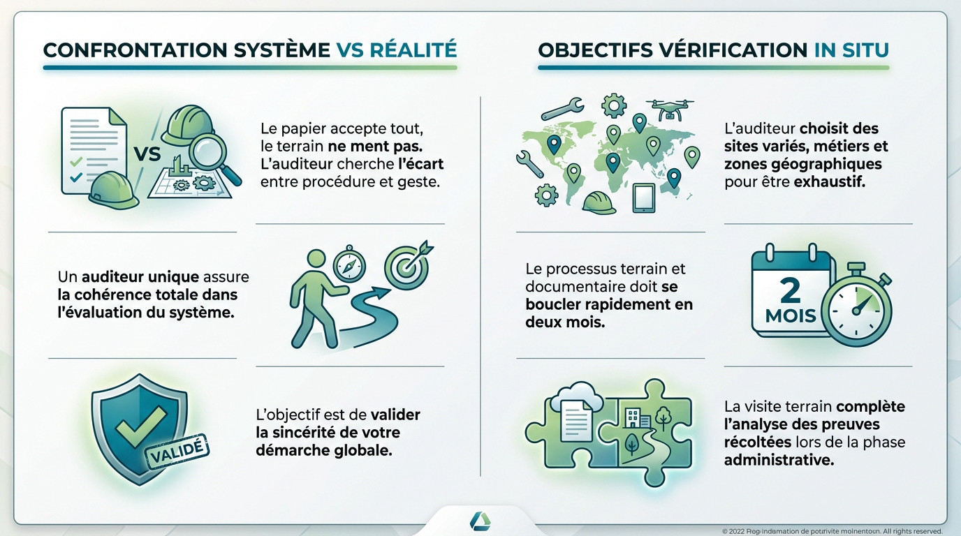 Confrontation entre le système documentaire et la réalité terrain lors de l'audit MASE