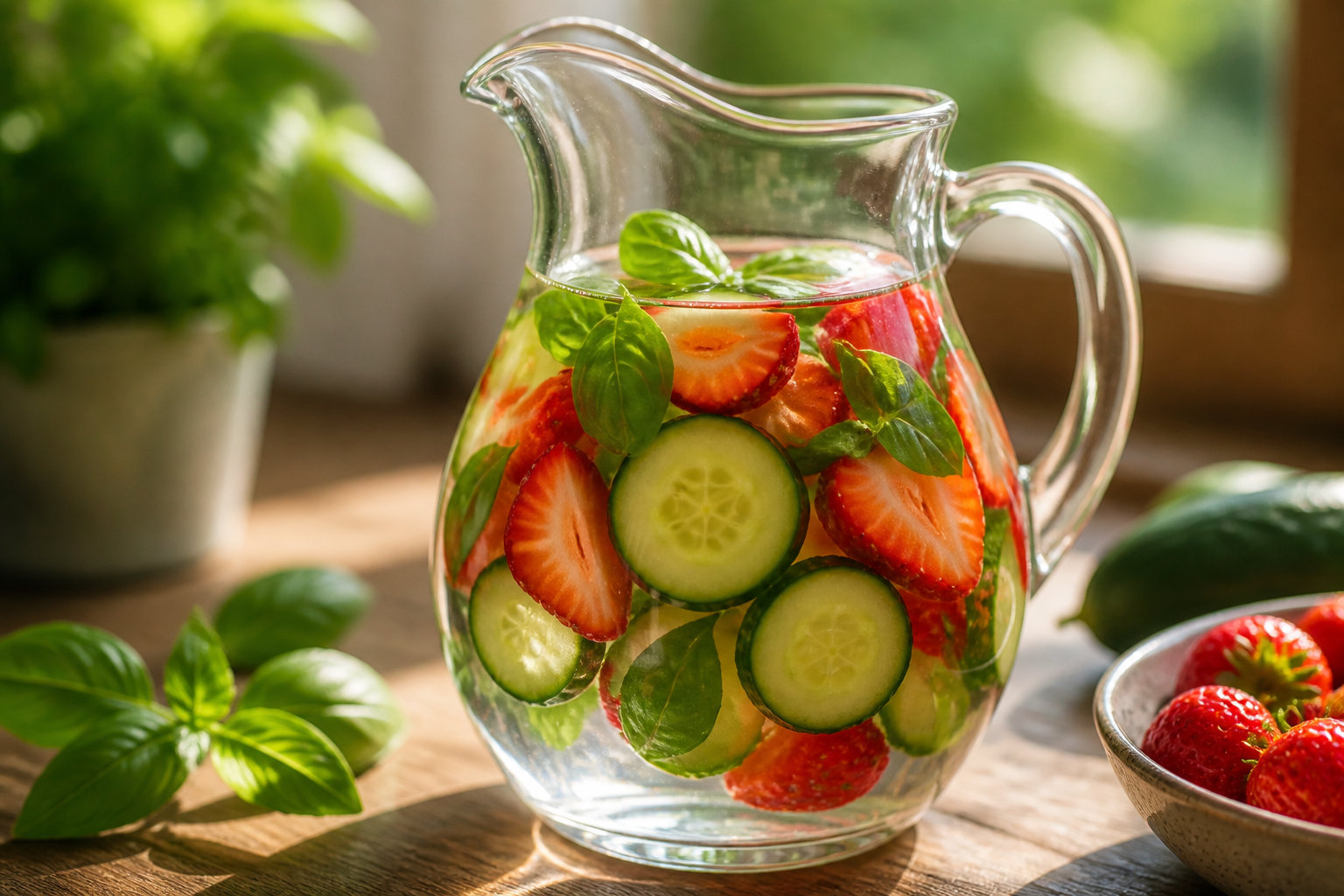 L'eau infusée pour une hydratation légère et fruitée