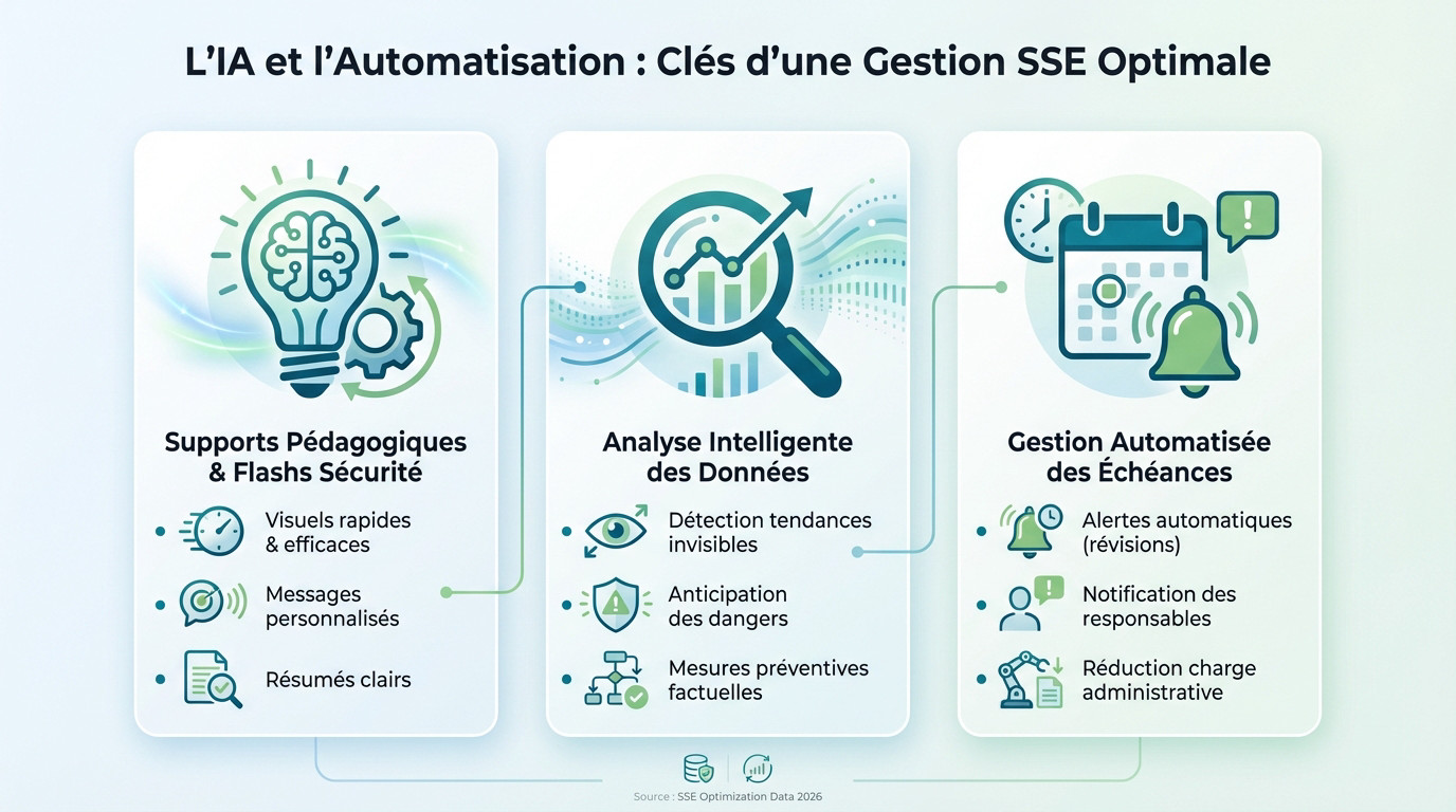 Ingénieur HSE utilisant l'intelligence artificielle pour optimiser la gestion documentaire MASE et l'analyse des risques