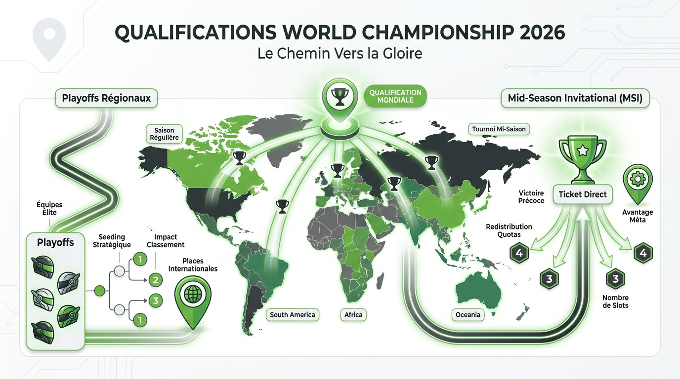 Infographie des étapes de qualification pour la Geoguessr World League 2026