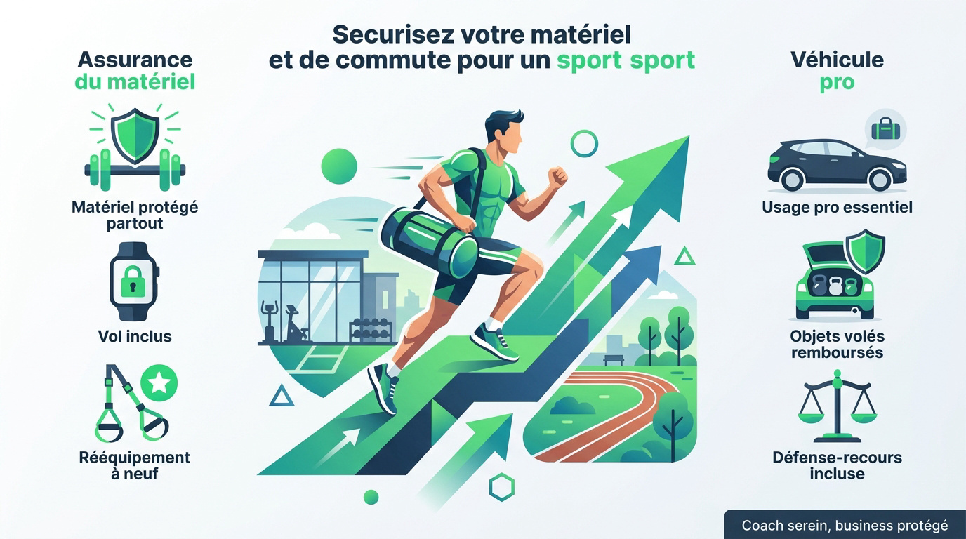 Matériel de sport et équipements technologiques pour coach sportif sécurisés