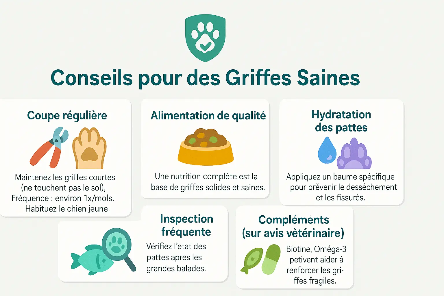 Conseils pour des griffes saines chez le chien