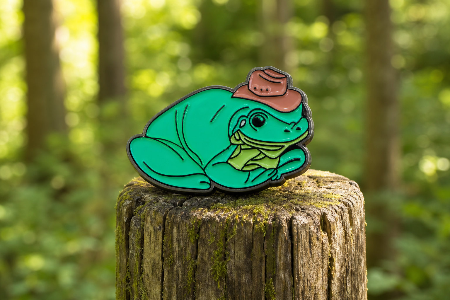 Giddy Up Slt Frog Pin: Sassy Energy for the Team