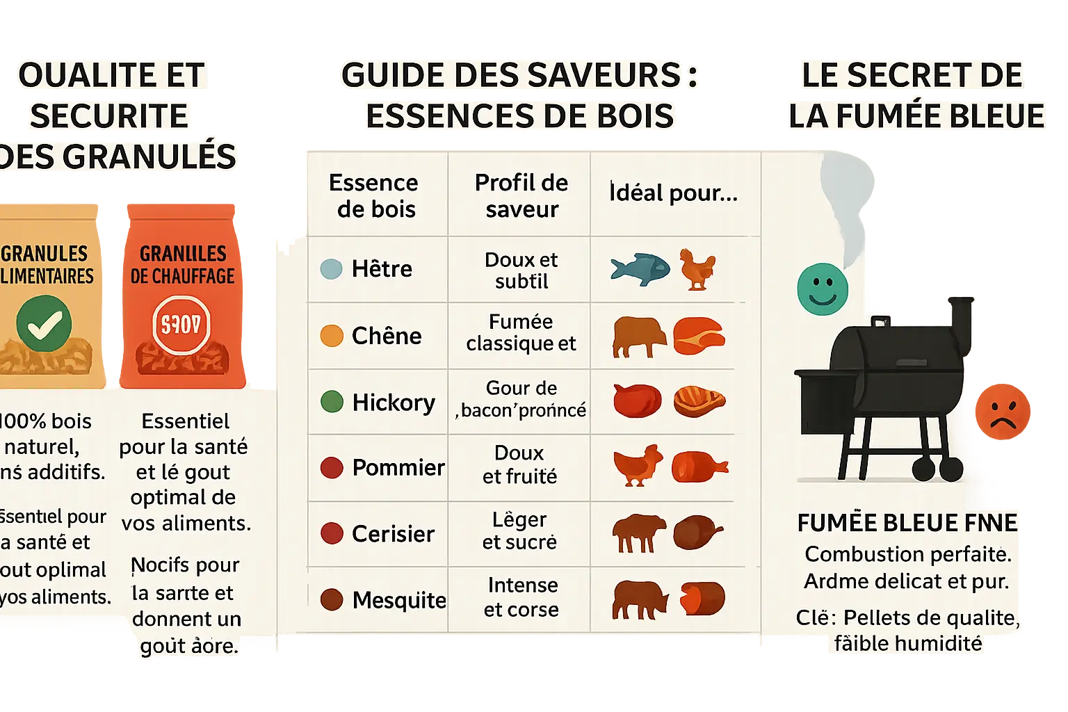 Essences de bois pour pellets