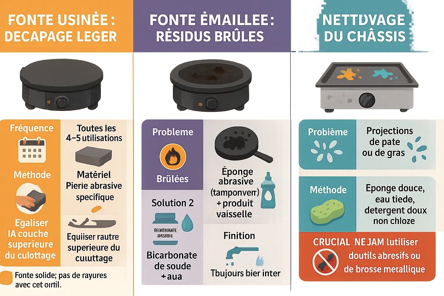 Comment Nettoyer Une Crepiere En Fonte