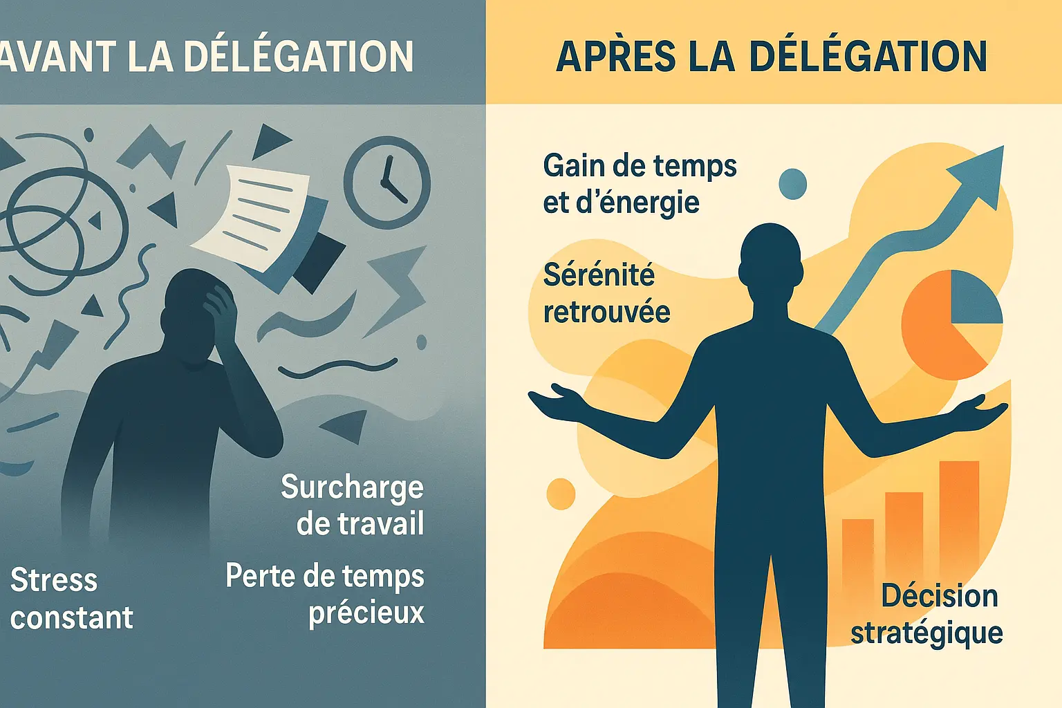 Illustration d'un hôte Airbnb <strong>stressé par la gestion quotidienne</strong>