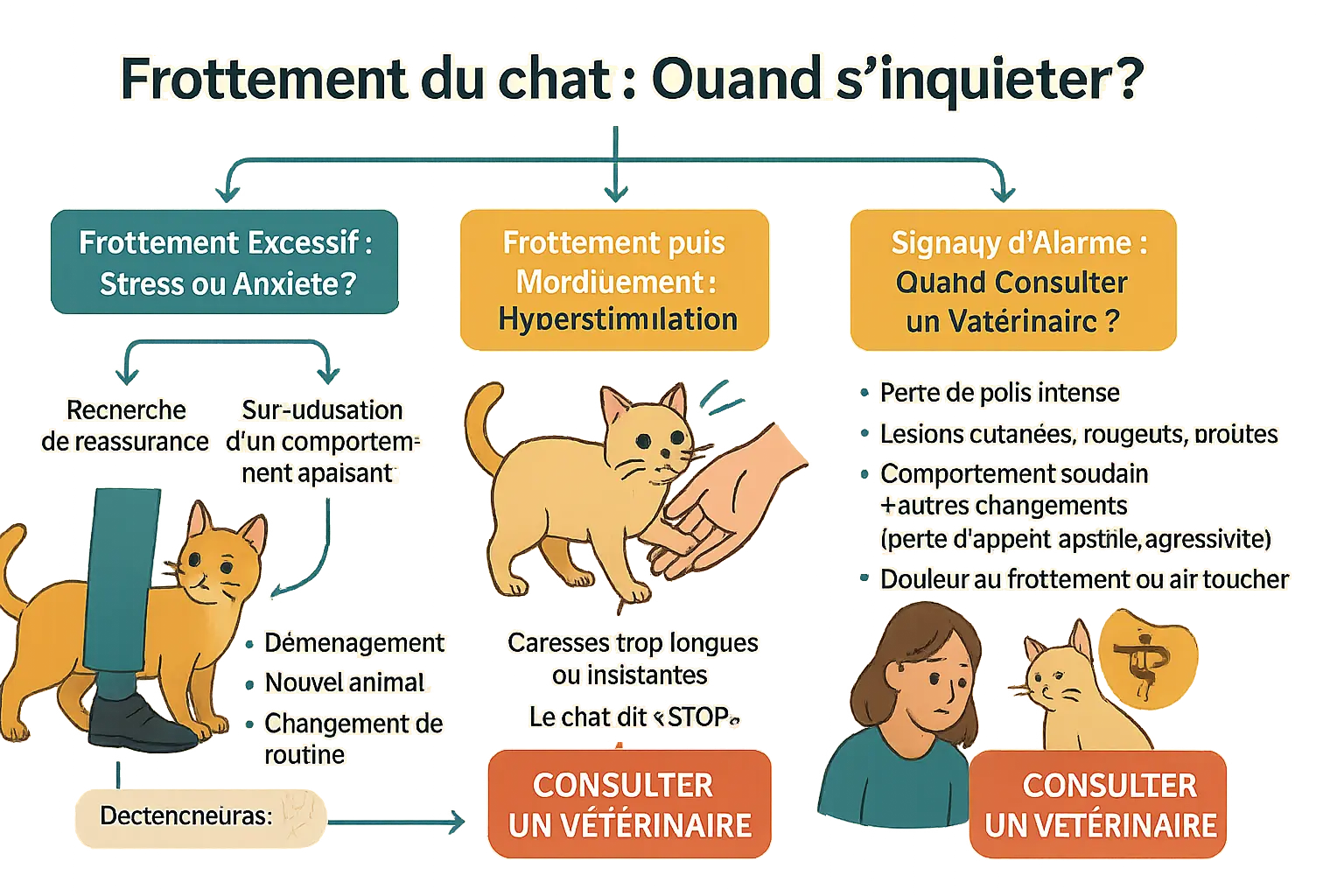 Chat se frottant contre un meuble