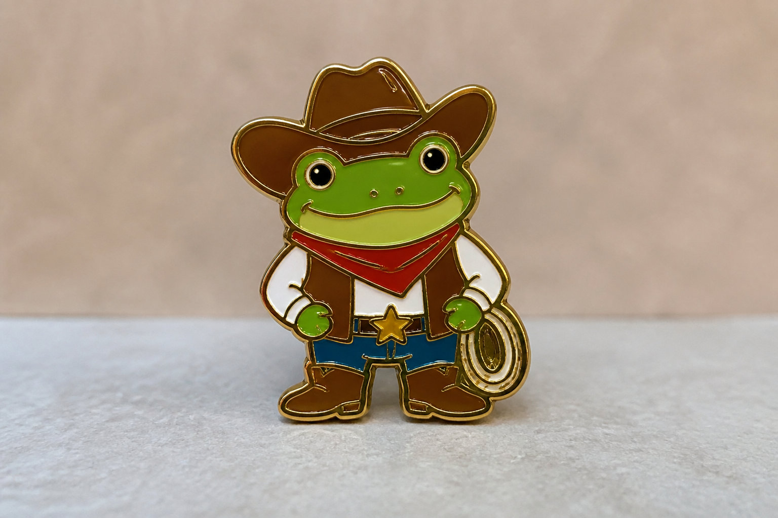 Giddy Up Slt Frog Pin: Bold Humor for Your Lapel