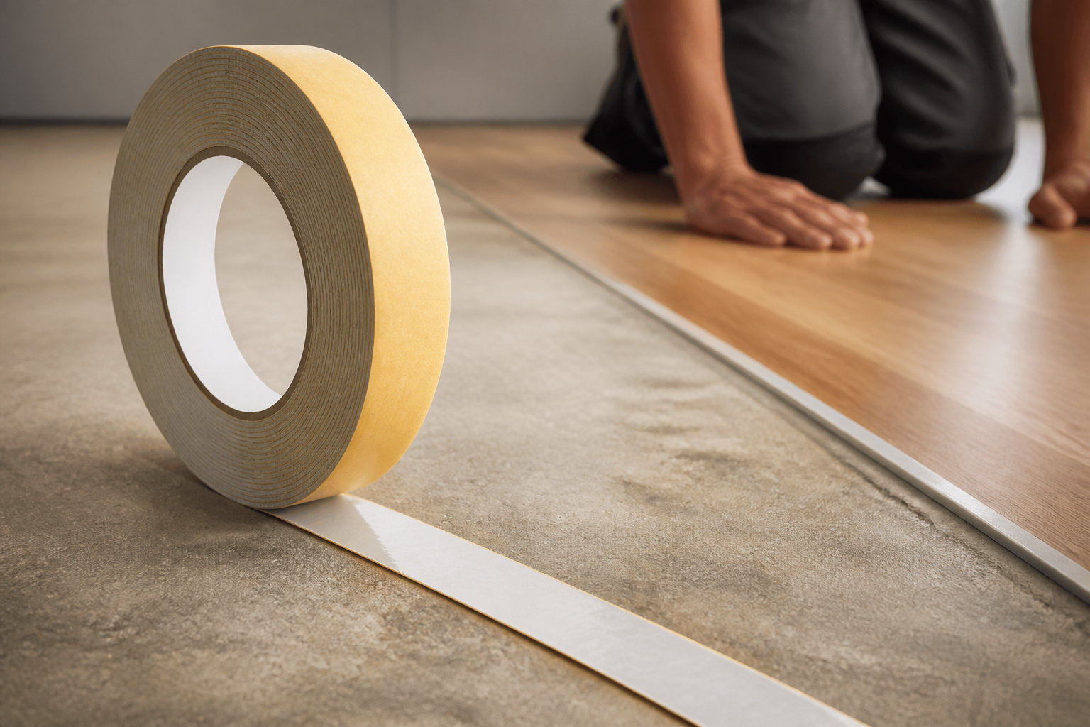 Rouleau adhésif professionnel : une pose simplifiée et durable