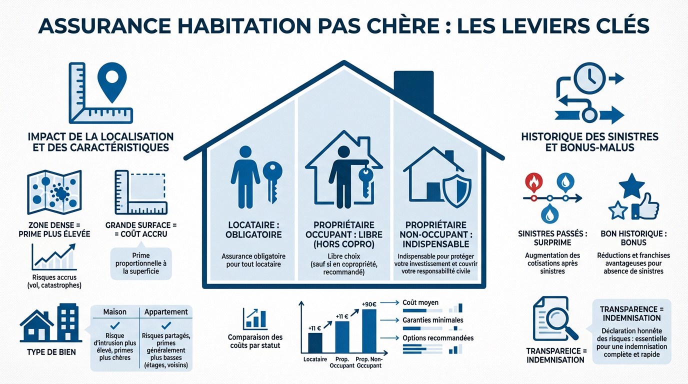 Analyse des critères de prix pour une assurance habitation économique