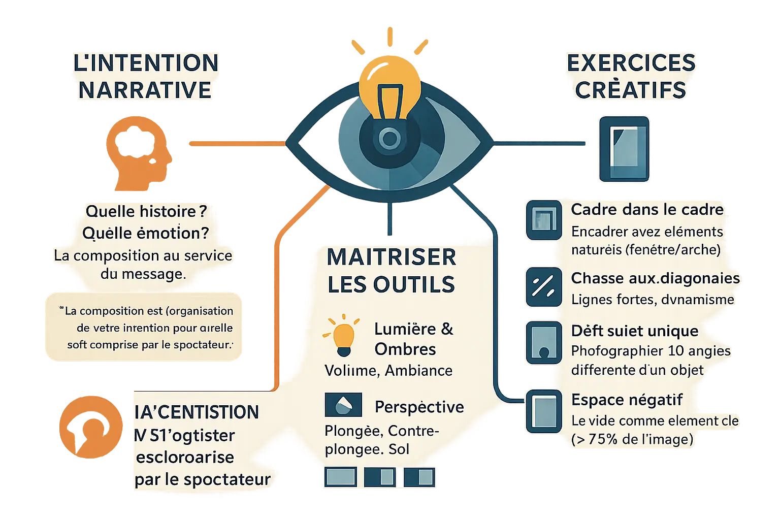 Photographie illustrant la composition créative