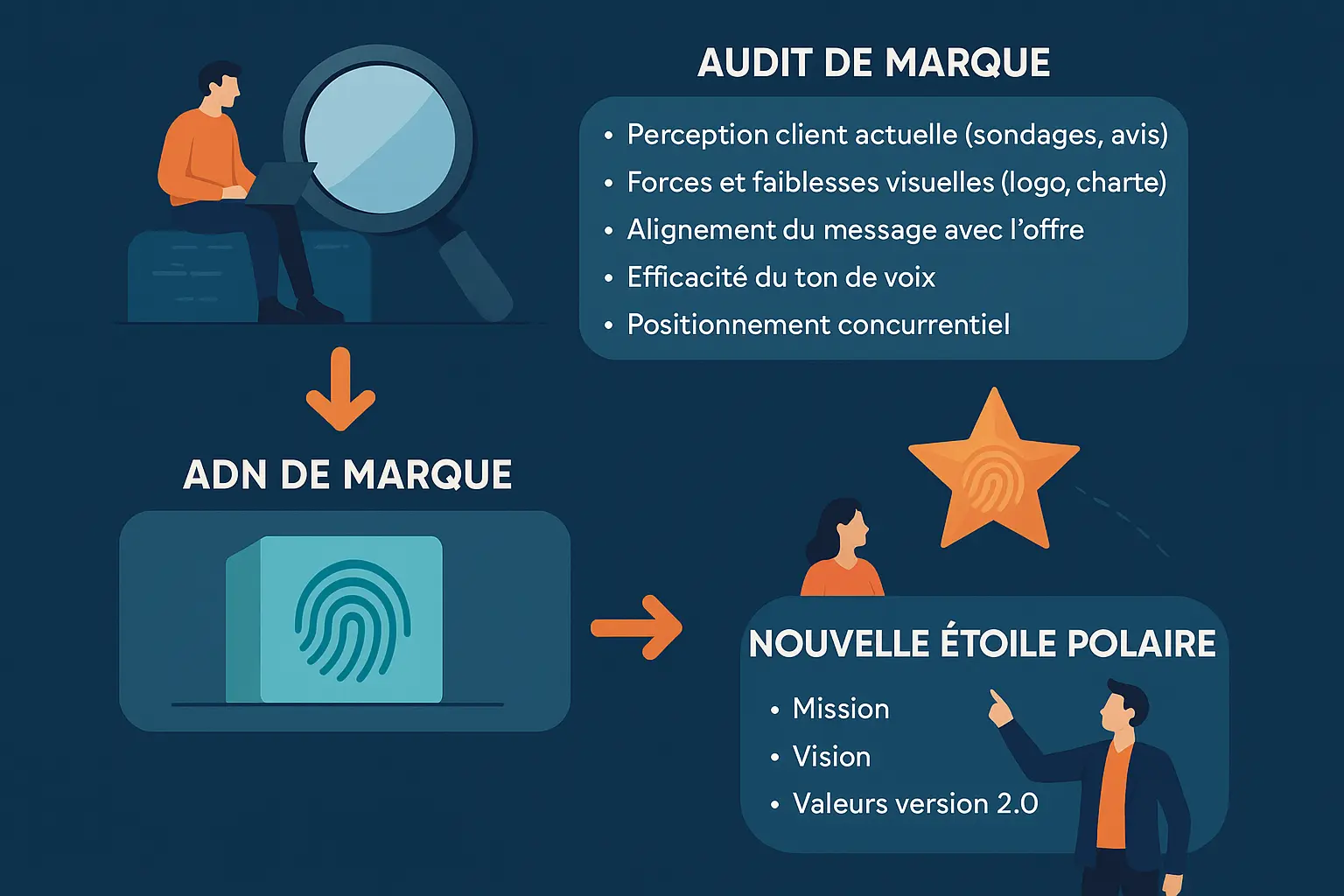 Stratégie de rebranding avec analyse préalable