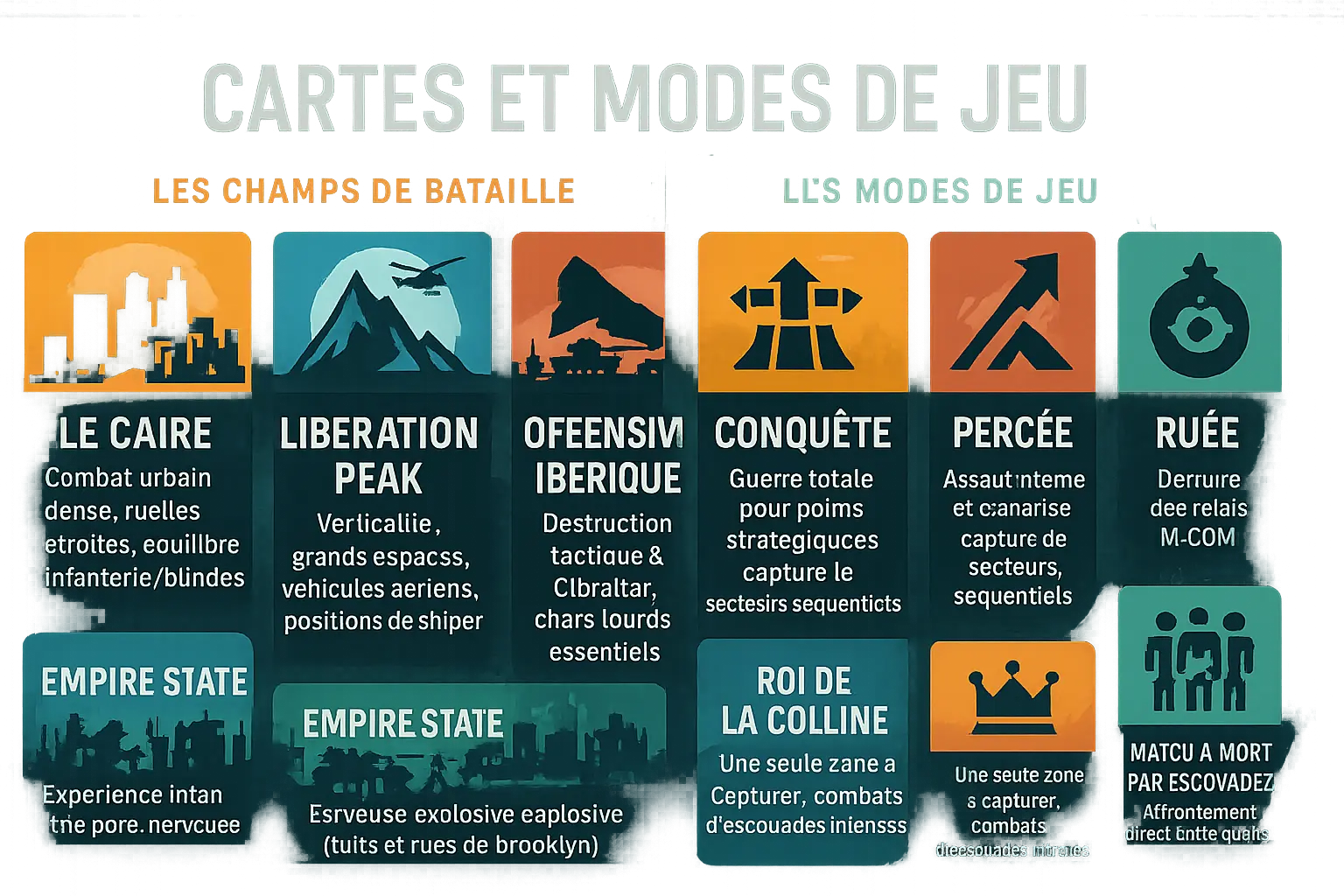 Cartes et modes de jeu de Battlefield 6