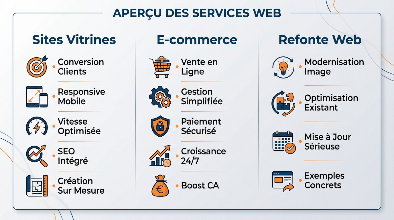 Services de création web, e-commerce et refonte de site internet par un freelance