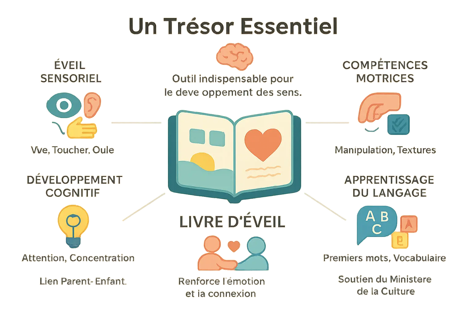 Livre d'éveil bébé : un trésor essentiel pour les premiers apprentissages