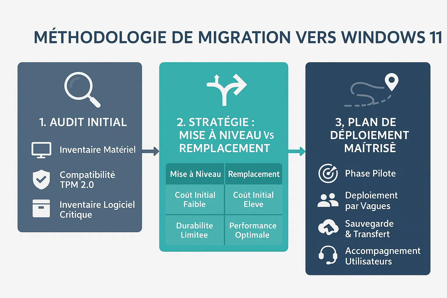 Méthodologie de migration vers Windows 11 en 3 étapes