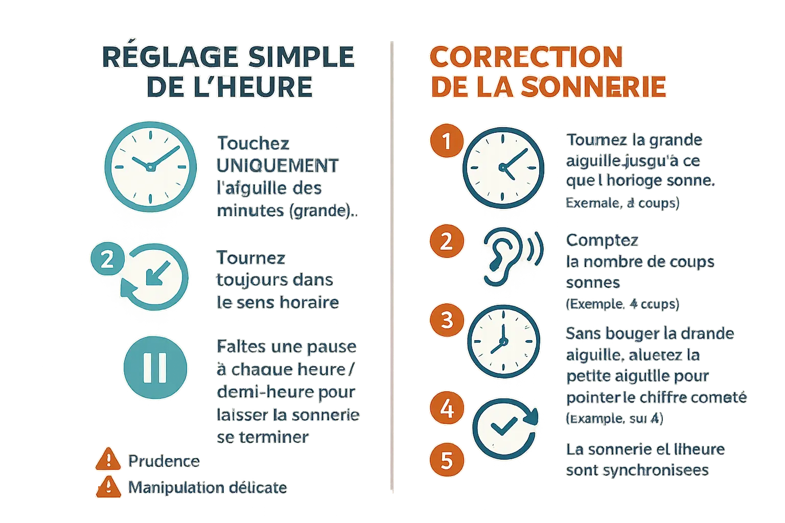 Guide de <strong>synchronisation de la sonnerie d'horloge</strong>