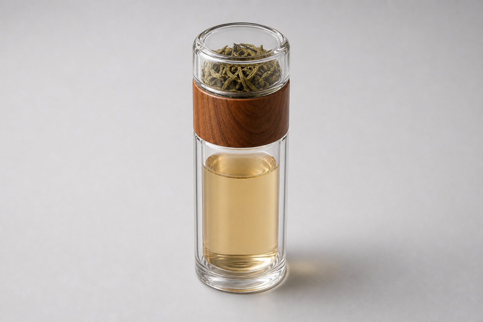 Bouteille en verre double paroi - Thé chaud partout de Klaris
