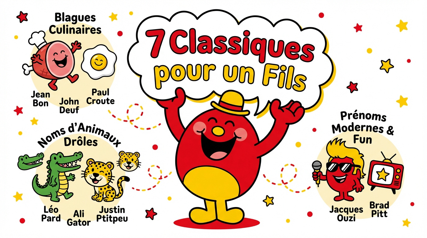 Illustration de blagues Monsieur et Madame pour un fils