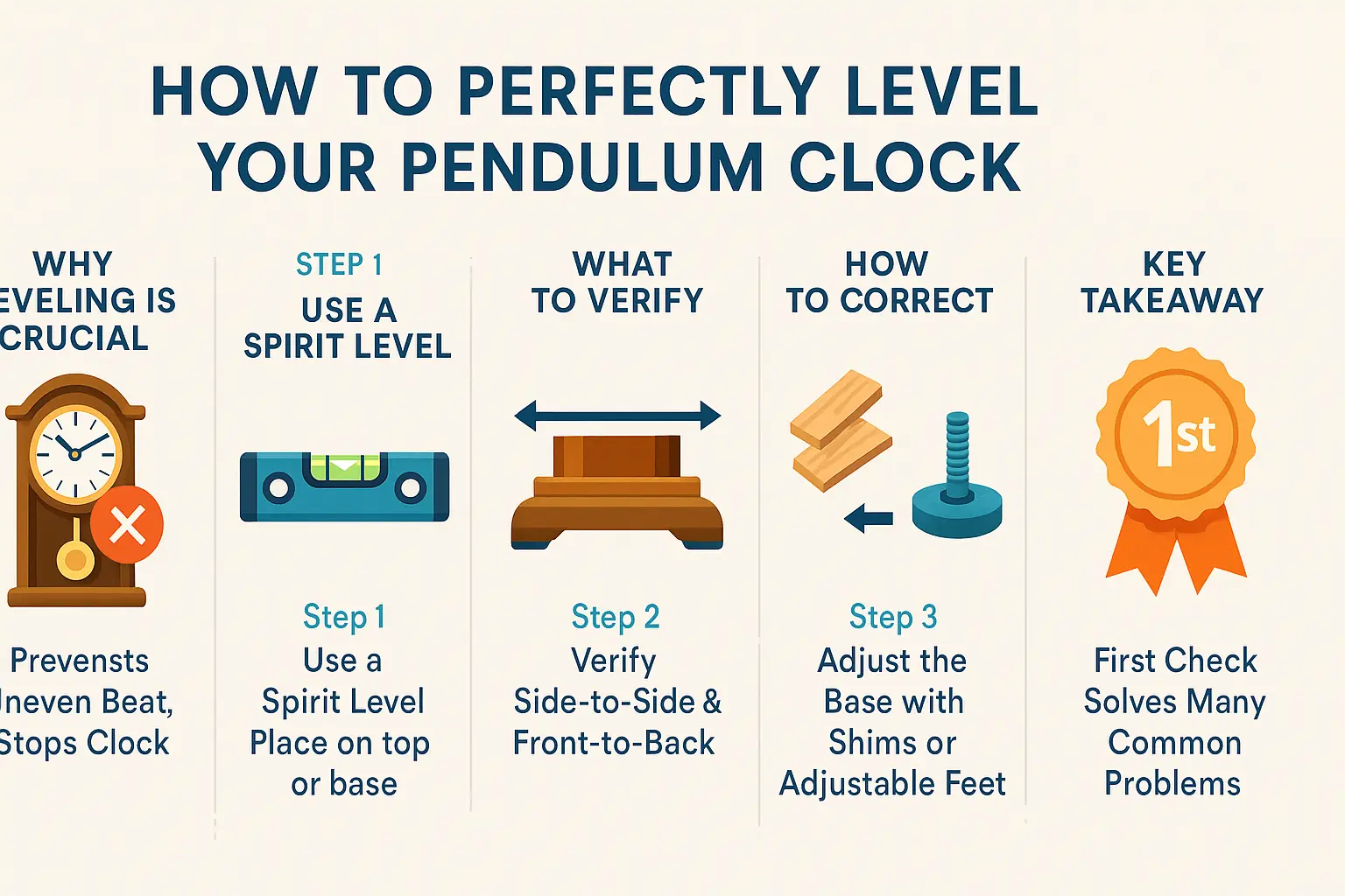 How to Level a Pendulum Clock