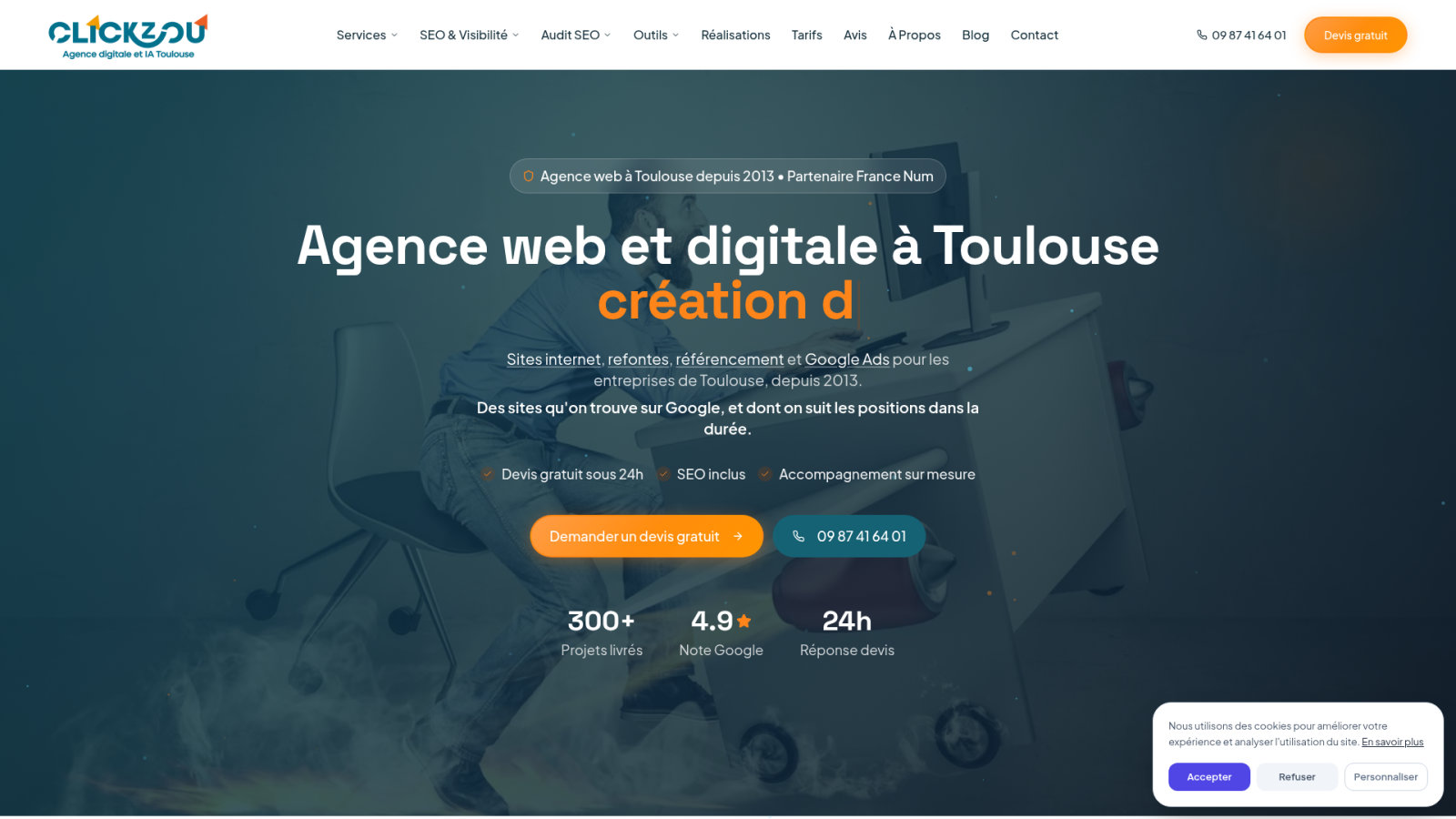 L'agence web digitale clickzou.fr à Toulouse pour vos projets