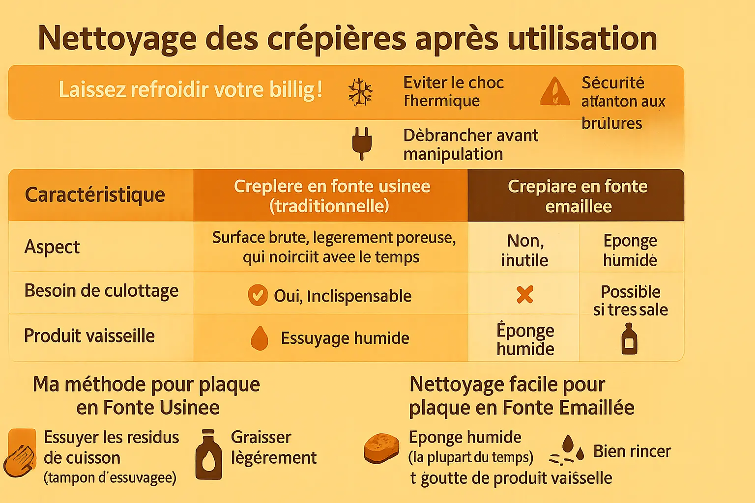 Comment Nettoyer Une Crepiere En Fonte