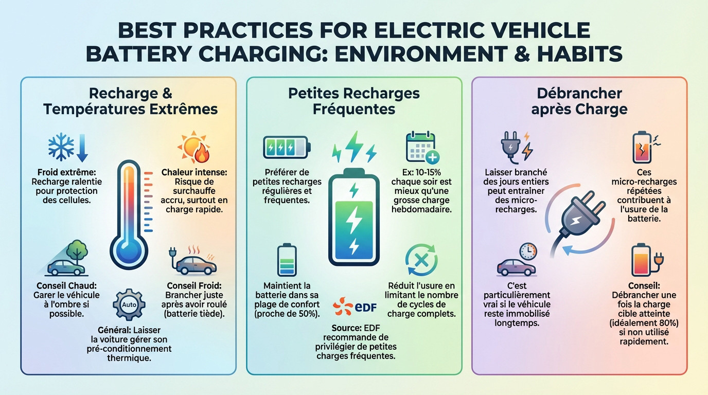 Conseils pour optimiser la recharge de voiture électrique selon la température