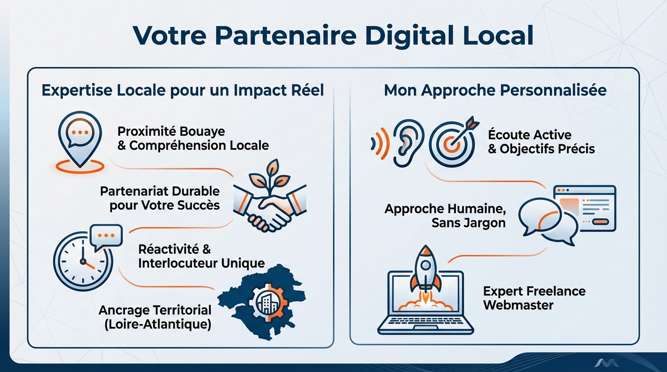 Webmaster freelance expert en création de site internet à Bouaye et en Loire-Atlantique