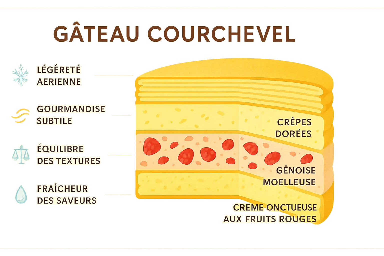 Gâteau Courchevel aux fruits rouges