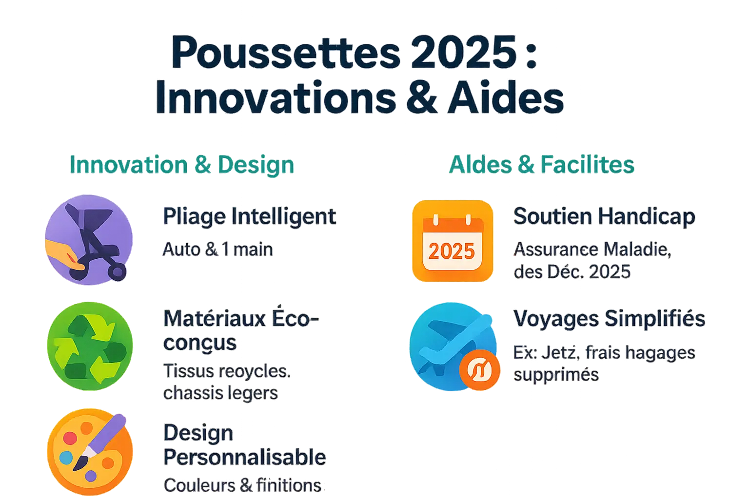Poussettes 2025 : innovations et aides